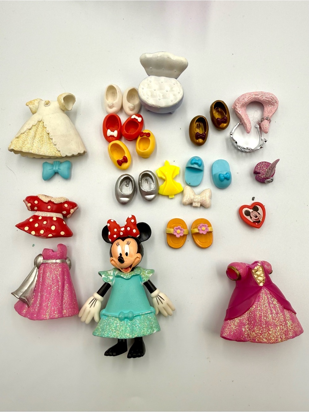 Disney Minnie Mouse Dress-Up Set in Teal, Pink & Red